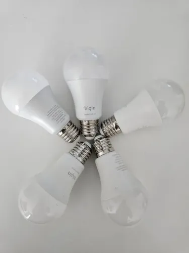 Kit 5 Lâmpadas LED Smart Inteligente Color Elgin Compatível com Alexa e Google Home
