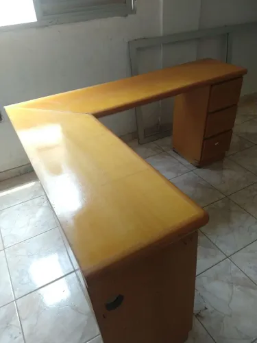 Mesa para escritório madeira goibão 