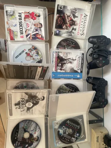 Lote de Jogos Originais para PS3 + Controles e Acessórios
