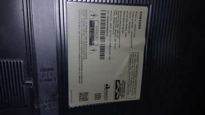 Tv sem imagem Samsung 4k 43 polegadas cristal