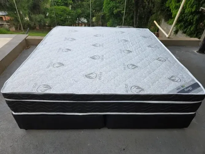 Vendo Cama Super KING Ortobom (Box+Colchão) Molas Ensacadas NOVO Aceito Cartão e Entrego