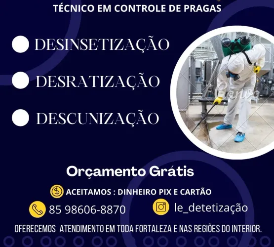 CONTROLE DE PRAGAS DEDETIZAÇÃO ESPECIALIDADE  