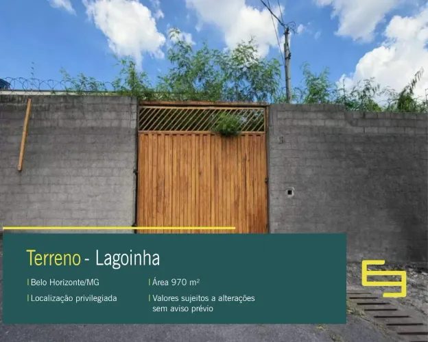 Terreno à Venda em localização privilegiada, terreno em Belo Horizonte/MG no bairro Lagoin