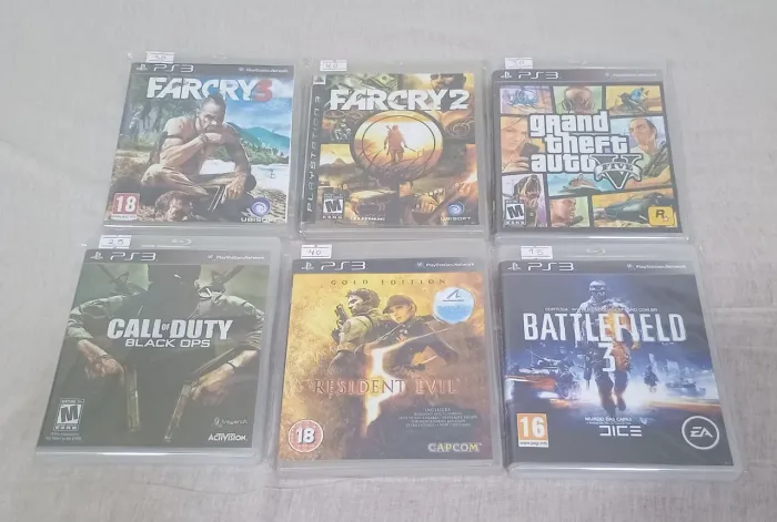 Lote com 6 jogos de PS3