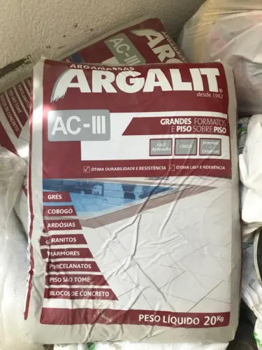5 Argamassa ACIII 20kg + 1 de graça (ACI)