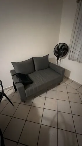 Sofá Requinte Confortável Em Linho Namoradeira Para Sala De Estar E Recepção