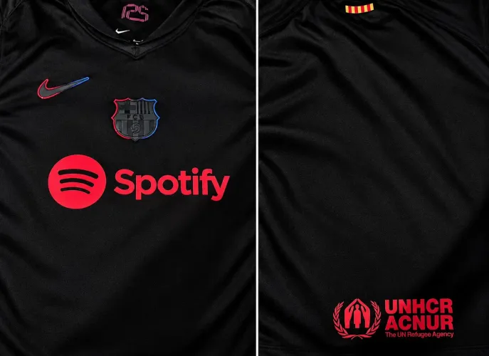 Camisa Barcelona Nike Preta Away 2024/25 Original Dri-FIT - Tam. GG