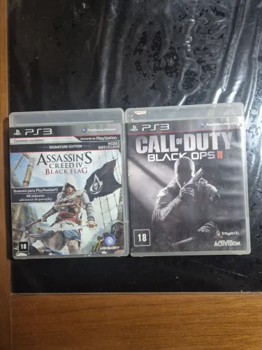 2 Jogos Originais PS3 Usados - Bom Estado | Black Flag + Black Ops 2