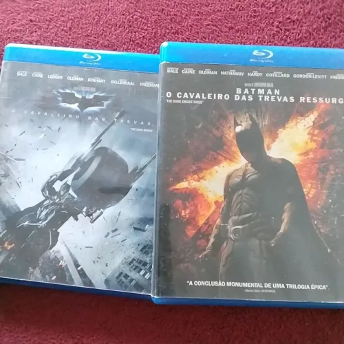 Blu ray Batman Cavaleiro das Trevas e Ressurge 2 filmes
