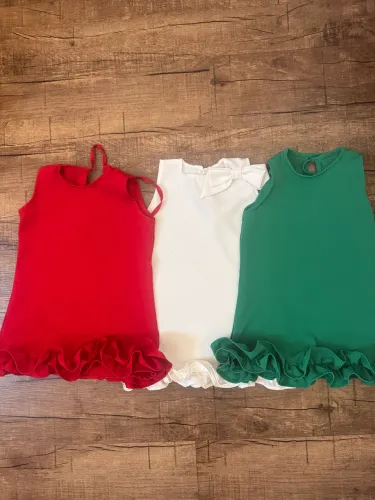 Kit 3 vestidos festa infantil
