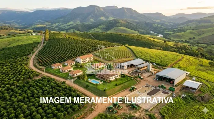 Imóvel para venda possui 490000 metros quadrados em Zona Rural - Carmo da Cachoeira - MG