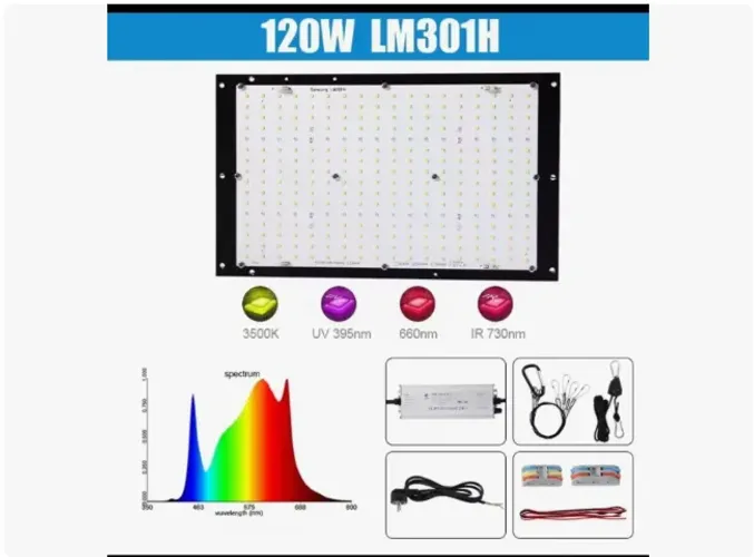 Luz Para Cultivo Samsung Lm301h Full Spectrum 120w (Usado)