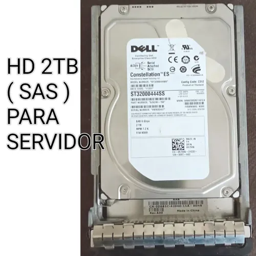 ( SAS ) HD Dell 2TB Constellation SÓ FUNCIONA EM MÁQUINA DE SEVIDOR (  NÃO ACEITO OFERTA )