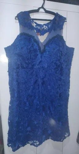 Vestido de festa azul R$250,00 GG