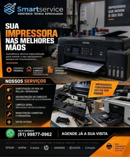 Manutenção e conserto de impressoras