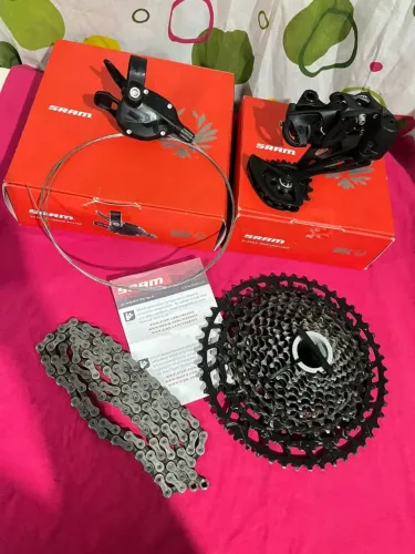 Kit Grupo Sram SX Eagle 12v 1x12 K7 11-50 + Corrente + Câmbio + Trocador