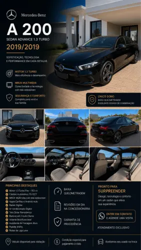 Mercedes-Benz A-200 A 200 1.3 TB Advance Aut. 2019