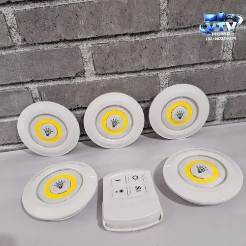 Kit Luminária 5 Peças LED + Entrega Grátis