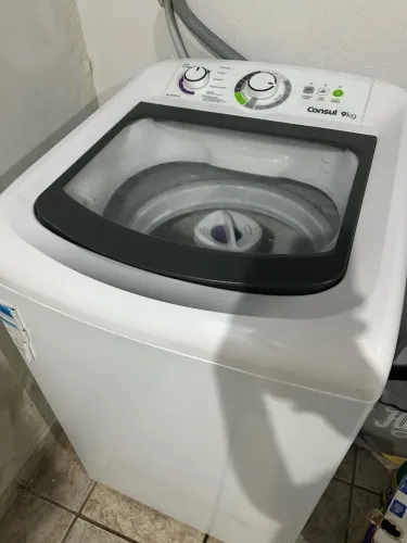 Máquina de Lavar Roupas, CONSUL 9KG, Branca