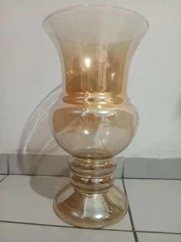Vaso decorativo âmbar 34cm