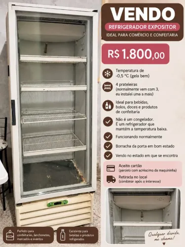 Freezer Expositor Vertical Metalfrio 400L