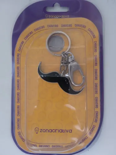 Chaveiro Bigode Decorativo ZonaCriativa - Produto Novo Lacrado