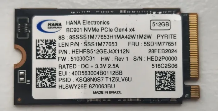 Nvme 512 Gb Ger4