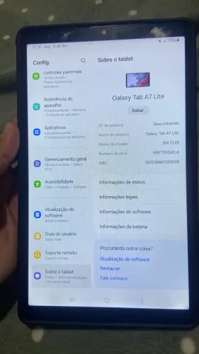 Samsung Galaxy Tab A7 Lite - Usado em ótimo estado!