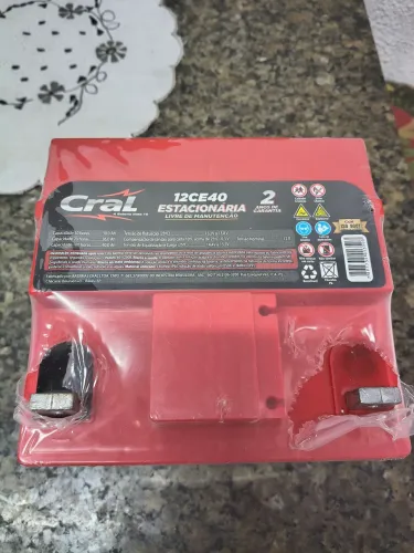 Bateria estacionária 40ah Cral 12v