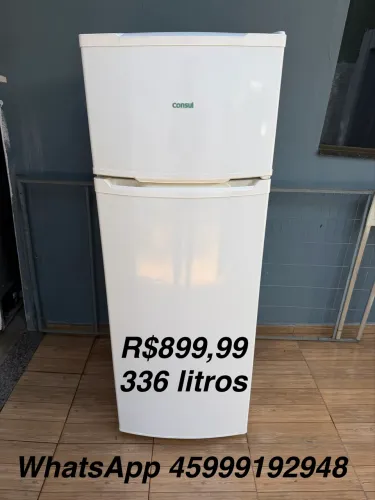 Geladeira duplex 336 litros funcionando e econômica