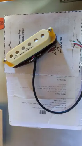 Captador Pinheiro Pickups YJM Valhalla braço ou meio - creme - novo