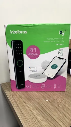 Fechadura Smart Intelbras IFR 7001+ nova na caixa ? de R$ 1.200 por R$ 950