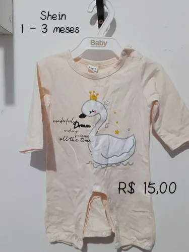 Macacão bebê feminino - 1 - 3 meses