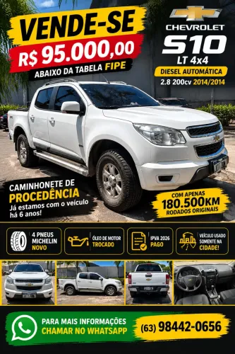 Chevrolet S10 Pick-up LT 2.8 TDI 4X4 CD Diesel AUT 2014
