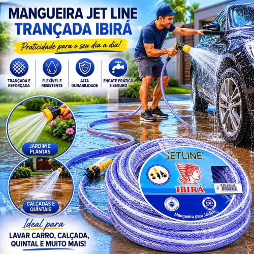 30 mts de mangueira pra jardim ou pra lavar seu carro
