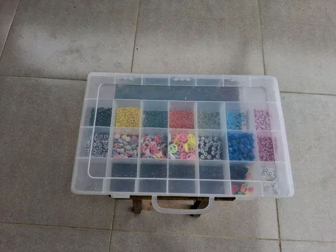 kit maleta de miçangas