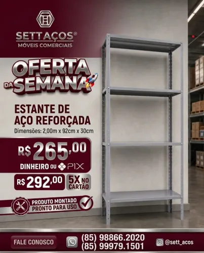 ESTANTES REFORÇADAS PRONTA ENTREGA