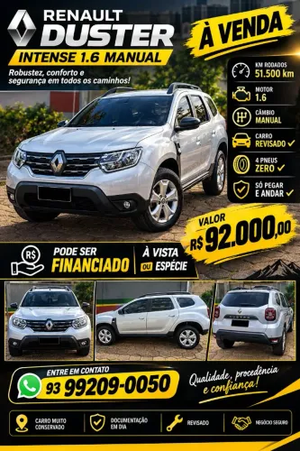 Renault Duster Intense 1.6 16V Flex MEC 2024