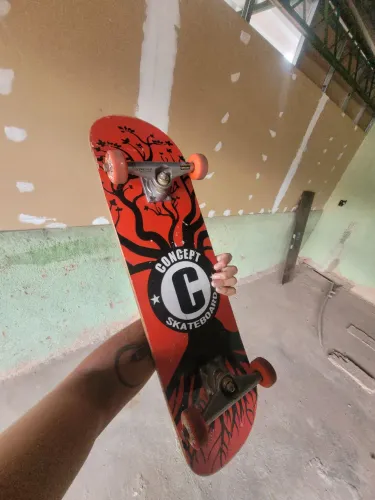 Skate Completo Montado - Shape Concept + Truck Intruder Pro + Rodas Rock