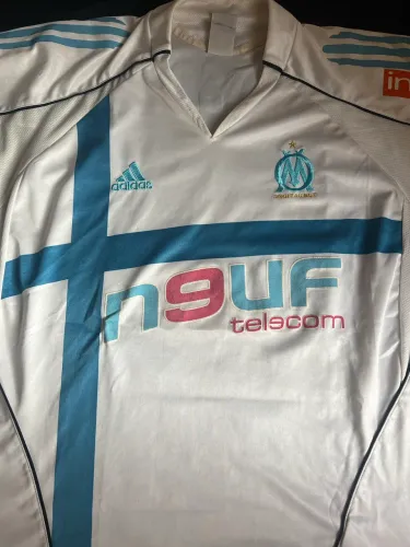 Camisa player Olympique Marseille Home 05/06 Adidas tamanho G Nasri
