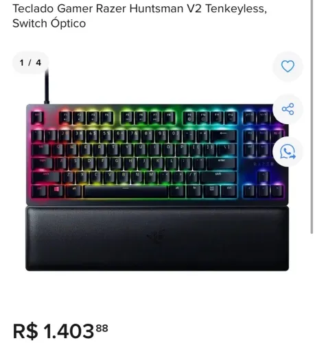 Teclado Gamer razer Huntsman v2 Tenkeyless