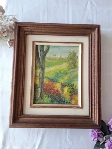 Quadro óleo sobre tela 39x32 assinado 1978