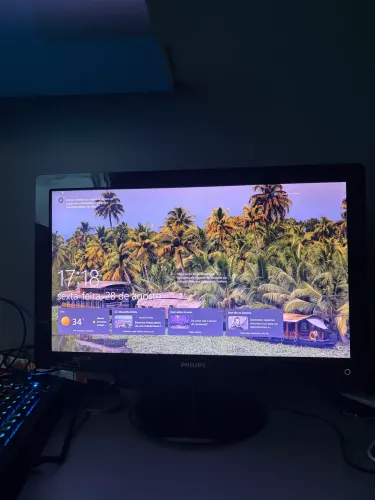 Monitor Philips 20? LED - 206V3L - DVI + VGA