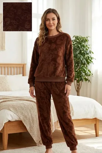 Pijamas de inverno fabricado no tecido fleece