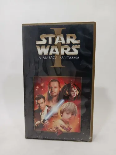 Raro VHS original do filme Star Wars A Ameaça fantasma