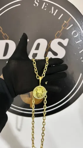 Cordão de moeda antiga pitbull