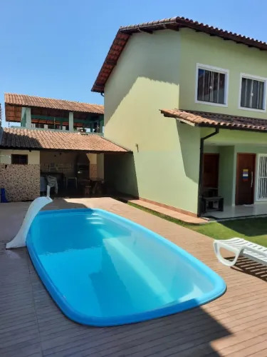 Casa Temporada em Praia Grande ES, piscina, Ar, churrasqueira e bem localizada.