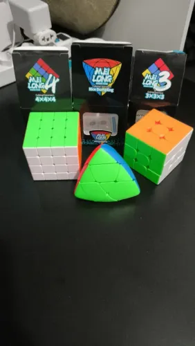 Cubos Mágicos Moyu Variados: 3x3x3 - 4x4x4 - Pirâmide Arredondada