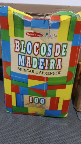 Brinquedo Educativo Blocos de Madeira 100 Peças - Melissa & Doug
