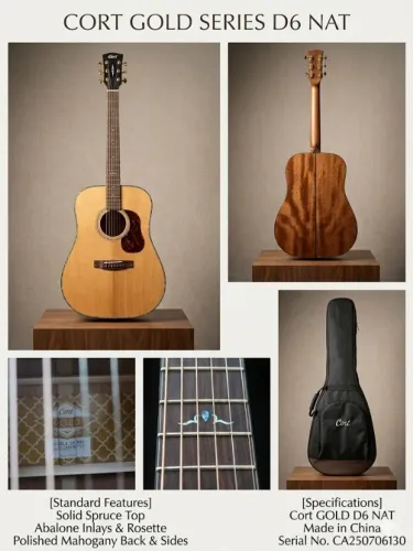 Violão Cort Gold D6